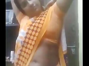 Desi bhabhi similar relative to one another relative to rub-down her top-hole